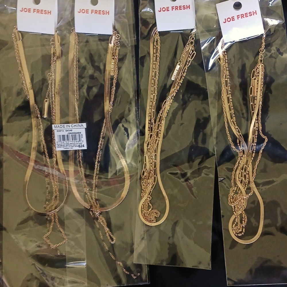 NWT gold tone necklaces
